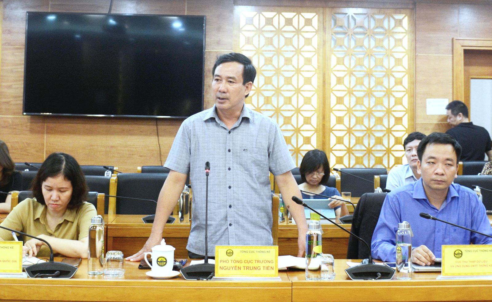 Phó Tổng cục trưởng Nguyễn Trung Tiến phát biểu chỉ đạo tại buổi làm việc